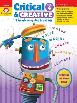 cover image of Critical and Creative Thinking Activities, Grade 4